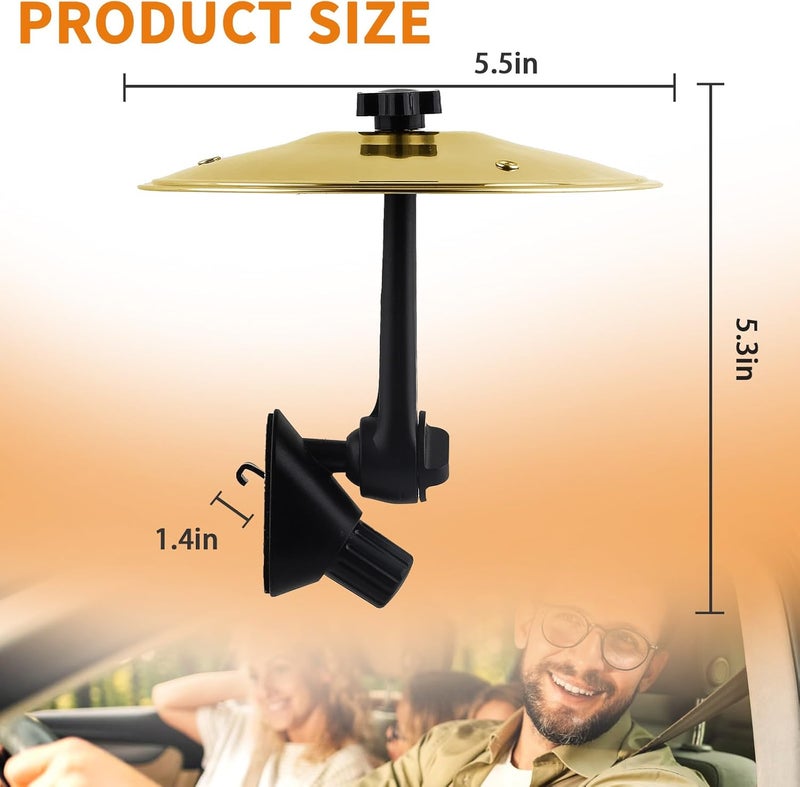 SKAHEE Car Cymbal Air Vent Mounted Mini Drum Crash Cymbal For Car Vent - Image 3